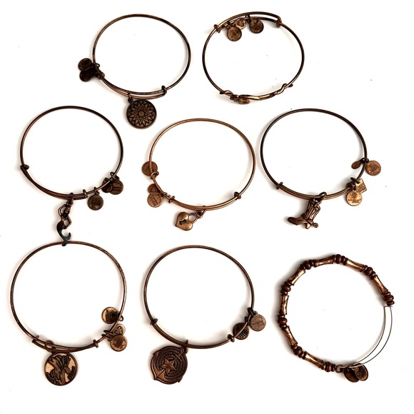 Alex and Ani Jewelry - 8 GOLD ALEX AND ANI BRACELETS